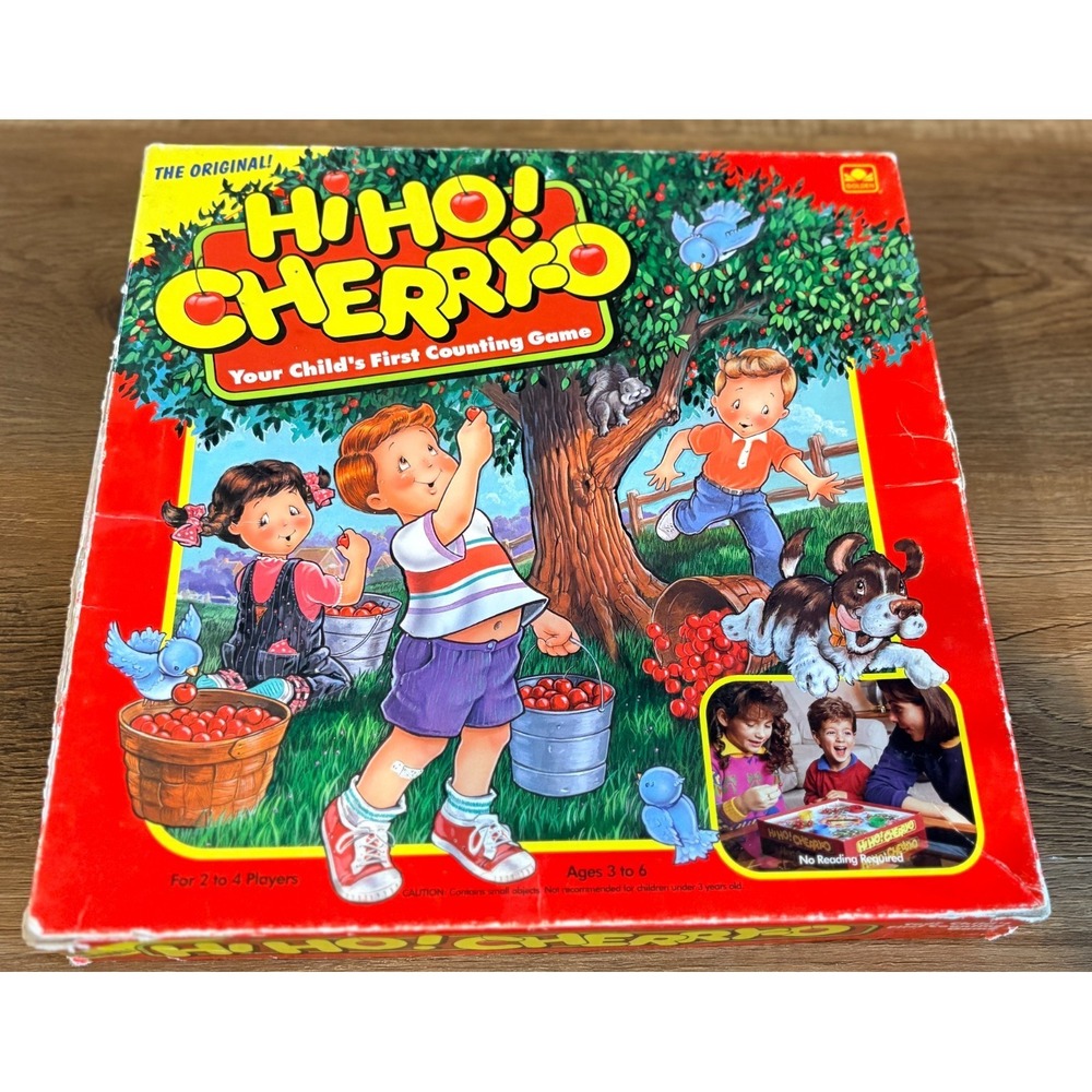 Vintage "Hi-Ho! Cherry-O" Counting Kids Family Game by Golden 1992 Edition